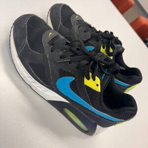 Nike Air Max 90 Black and Turquoise and Neon Yellow